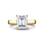 Sylvie 14k Yellow Gold High Polish Solitaire Engagement Ring Setting