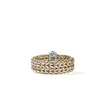 John Hardy 14k Yellow Gold Icon Link Bar Diamond Ring