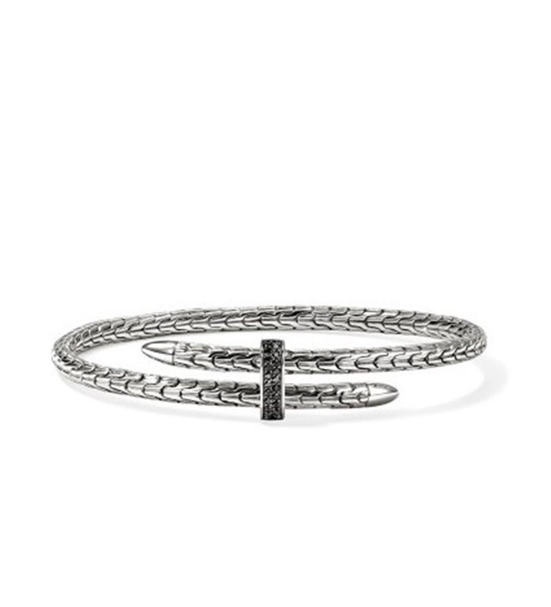 John Hardy Spear Collection Wrap Black Sapphire Bracelet