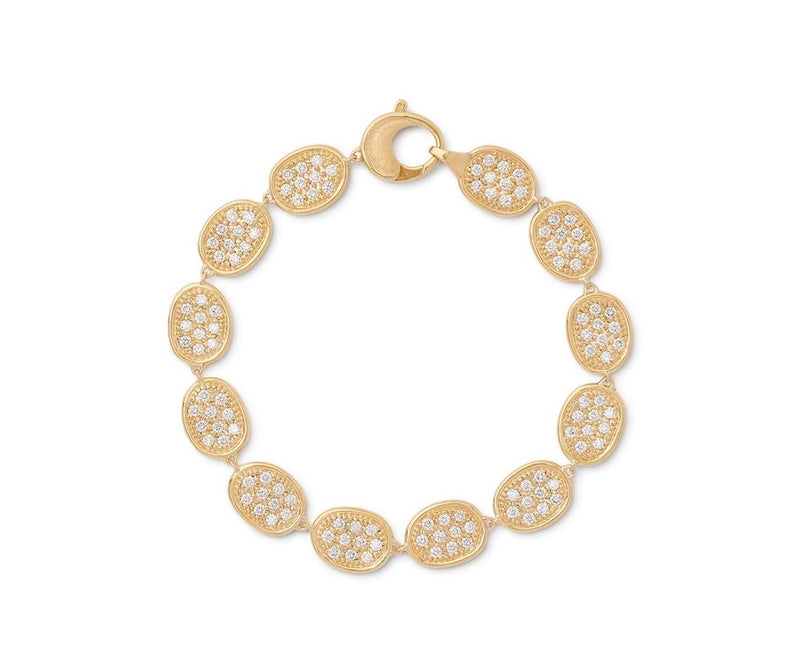 Marco Bicego 18K Yellow Gold Lunaria Diamond Pavé Bracelet