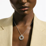 John Hardy Sterling Silver Icon Diamond Circle Pendant Necklace