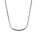 John Hardy Sterling Silver Essential Pavé Black Sapphire Necklace