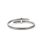 John Hardy Sterling Silver Spear Flex Cuff Sapphire Bracelet