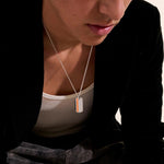 John Hardy Sterling Silver Tag Necklace