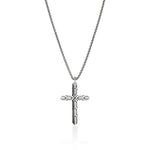 John Hardy Sterling Silver Icon Cross Pendant Necklace