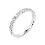 Davis Classics Women's 14k White Gold Diamond Band