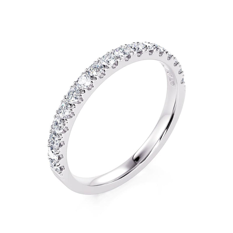 Davis Classics Women's 14k White Gold Diamond Band