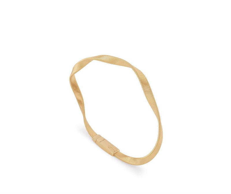 Marco Bicego 18k Yellow Gold Marrakech Hand Twisted Bangle Bracelet