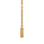 Davis Classics 14k Yellow Gold East/West Diamond Pendant Necklace
