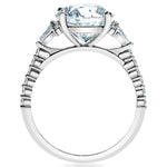 Davis Classics Three Stone Diamond Engagement Ring Setting in 14k White Gold