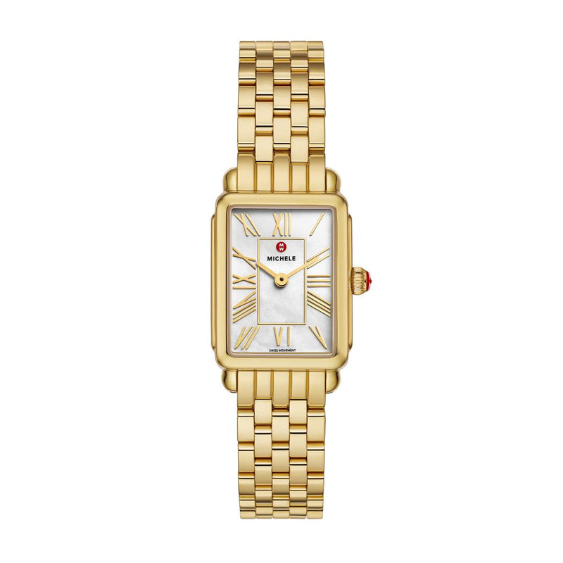 Michele Deco Park 18K Gold-Plated Watch
