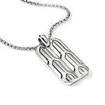 John Hardy Sterling Silver Icon 50 Tag Necklace