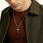 John Hardy Sterling Silver Icon Cross Pendant Necklace