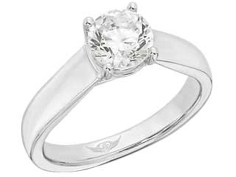 Martin Flyer 14k White Gold Trellis Design Engagement Ring Setting