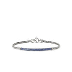 John Hardy Sterling Silver Essential Pavé Blue Sapphire Bracelet