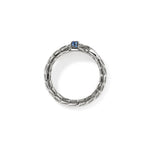 John Hardy Sterling Silver Blue Sapphire Spear Ring