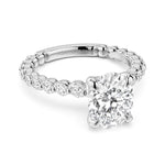 Noam Carver 14k White Gold Luna Collection Diamond Engagement Ring Setting