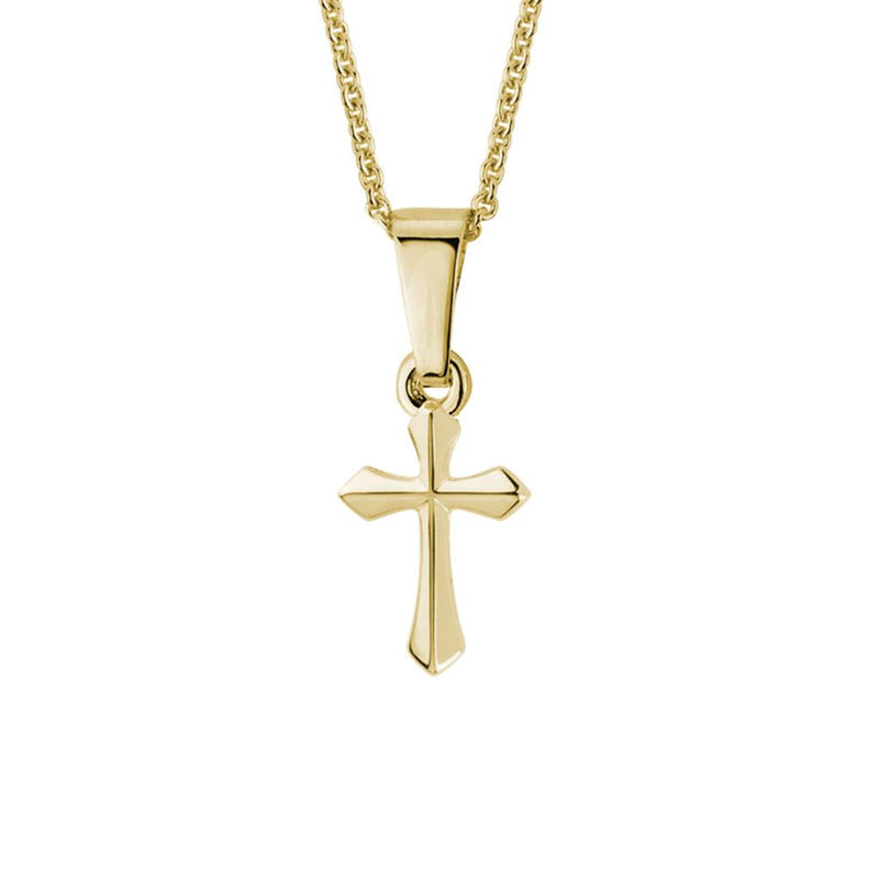 Davis Classics 14k Yellow Gold Cross Pendant Necklace