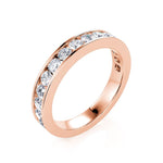 Davis Classics Women's 14k Rose Gold Diamond Band