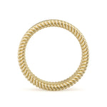 Noam Carver Men's 14k Yellow Gold Rope Wedding Band
