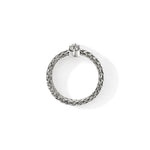 John Hardy Sterling Silver Icon Collection Diamond Chain Fashion Band
