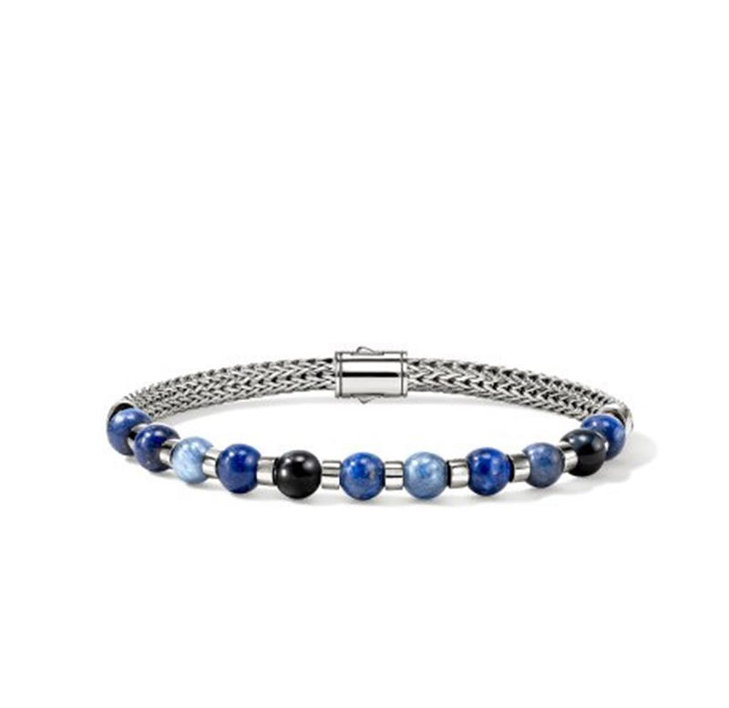 John Hardy Bead Multi Gemstone Bracelet