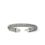 John Hardy Sterling Silver Spear 50 Collection Diamond Flex Cuff Bracelet