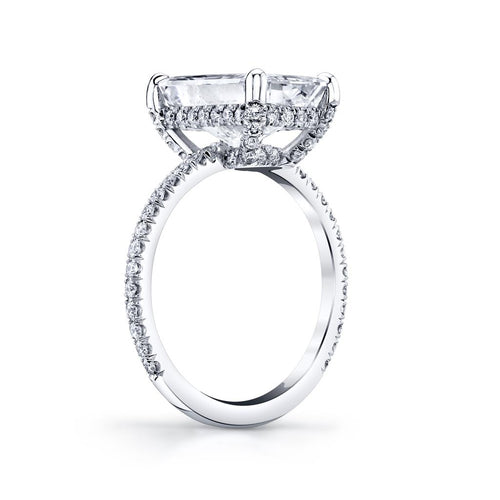 Davis Classics Platinum Diamond Engagement Ring Setting