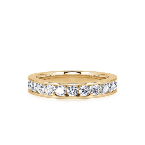 Davis Classics Women's 14k Yellow Gold Diamond Band