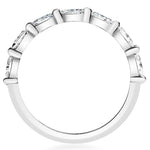 Davis Classics Women's 14k White Gold Marquise Diamond Band