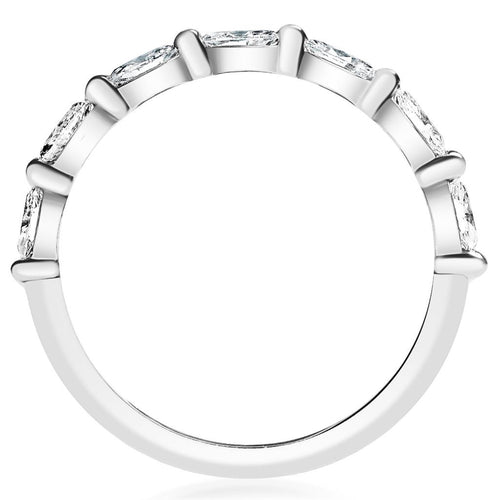 Davis Classics Women's 14k White Gold Marquise Diamond Band