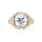 Davis Classics 14k Yellow Gold Halo Design Semi-Mount