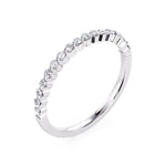 Davis Classics Women's 14k White Gold Diamond Band