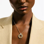 John Hardy 14k Yellow Gold Icon Link Pendant Diamond Necklace
