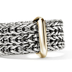John Hardy Sterling Silver and 14k Yellow Gold Icon Triple Row Chain Fashion Band