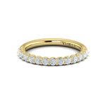 Vlora Women's 14k Yellow Gold Diamond Band with Shared Prong Setting