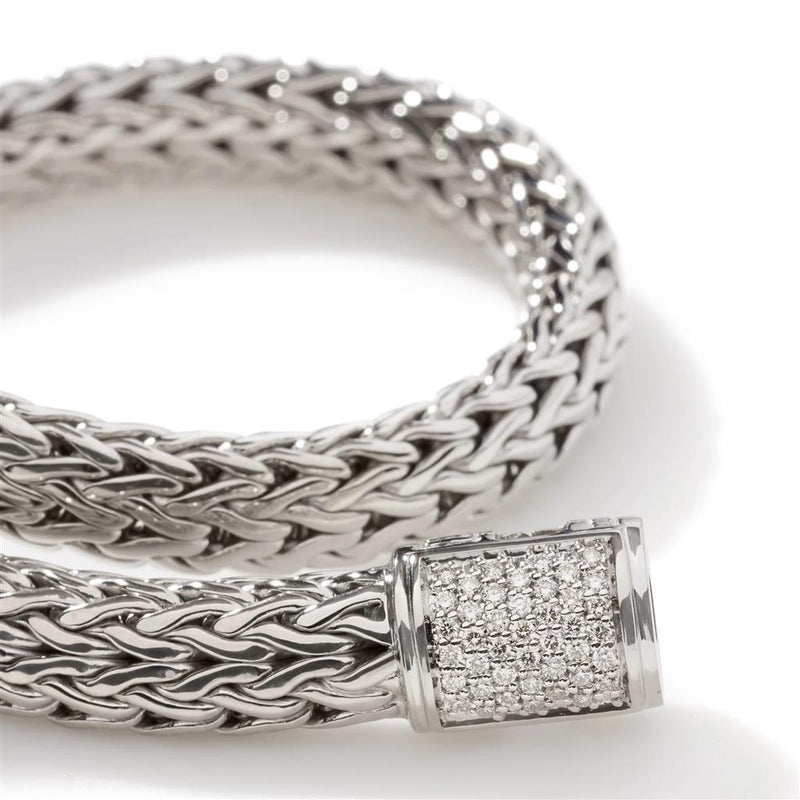 John Hardy Sterling Silver Diamond Icon Bracelet