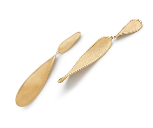 Marco Bicego 18k Yellow Gold Twist Petal Drop Earrings