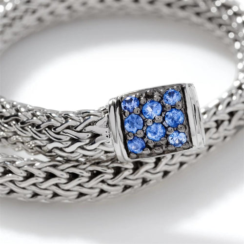 John Hardy Sterling Silver Blue Sapphire Icon Bracelet