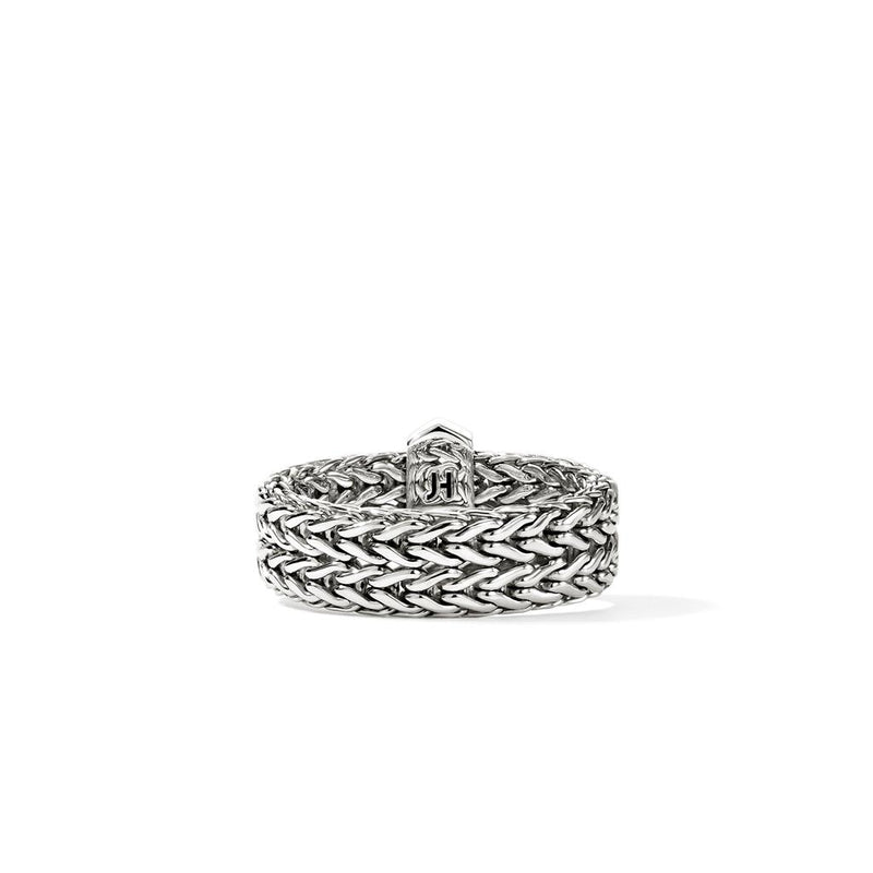 John Hardy Sterling Silver Icon Collection Diamond Chain Fashion Band