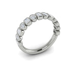 Vlora Women's 14k White Gold Stackable Emerald-Cut and Oval-Cut Diamond Band