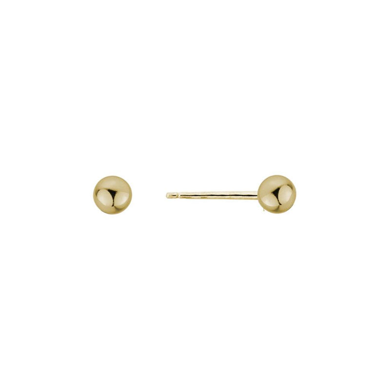 Davis Classics 14k Yellow Gold Ball Stud Earrings