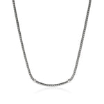 John Hardy Sterling Silver Essential Pavé Blue Sapphire Necklace