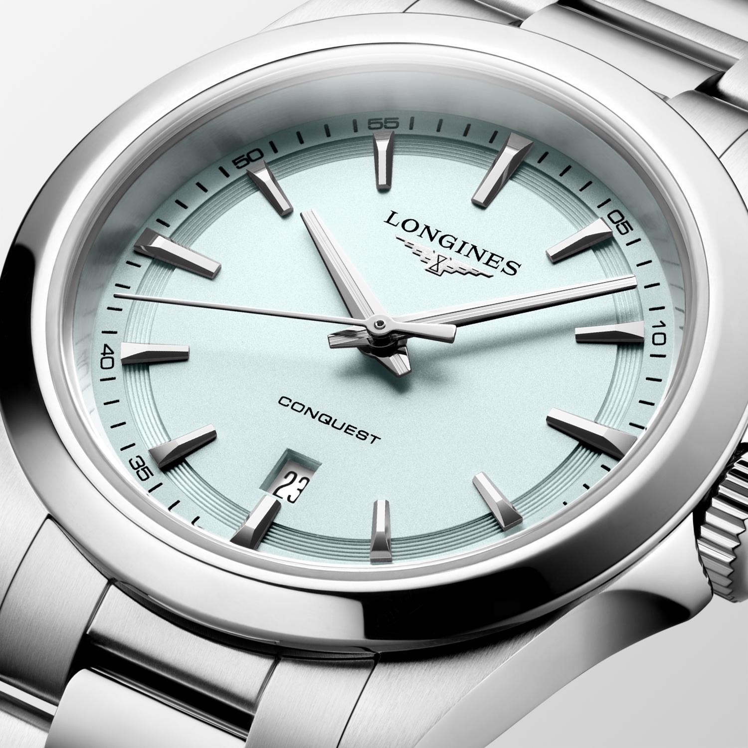 Longines Conquest 30 mm Stainless Steal Mint Blue Dial Women’s Watch