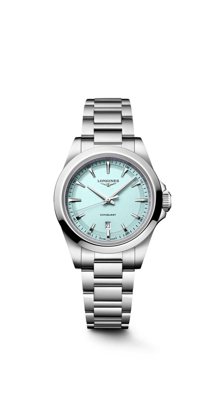 Longines Conquest 30 mm Stainless Steal Mint Blue Dial Women’s Watch