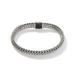 John Hardy Sterling Silver Amethyst and Black Sapphire Reversible Icon Bracelet