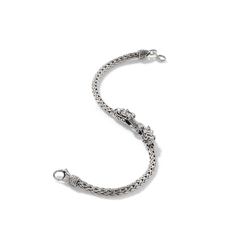 John Hardy Sterling Silver Naga Sapphire Bracelet