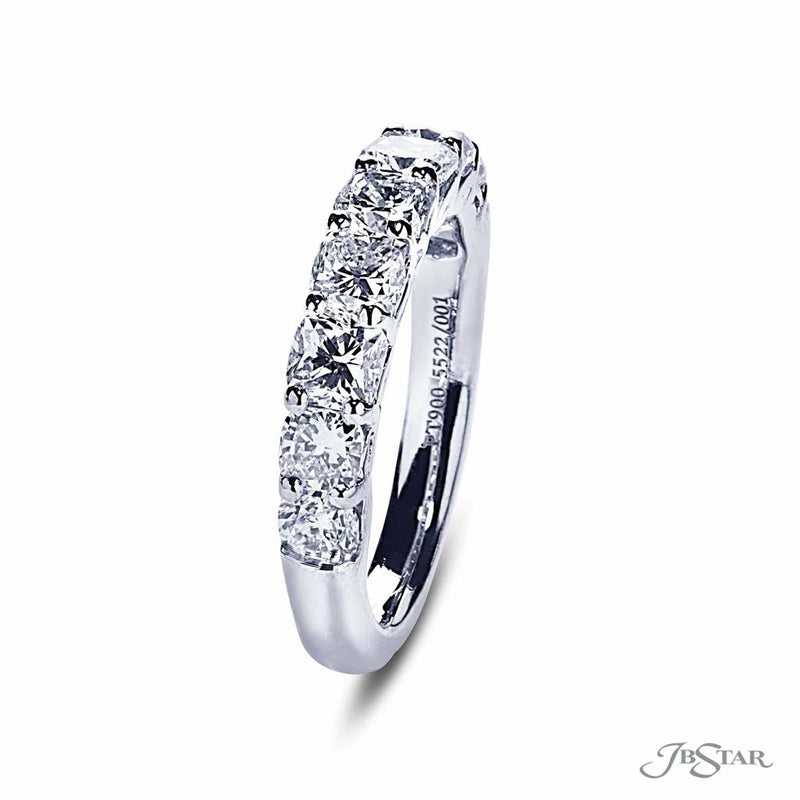 JB Star Women's Classic Diamond Wedding Band in Platinum