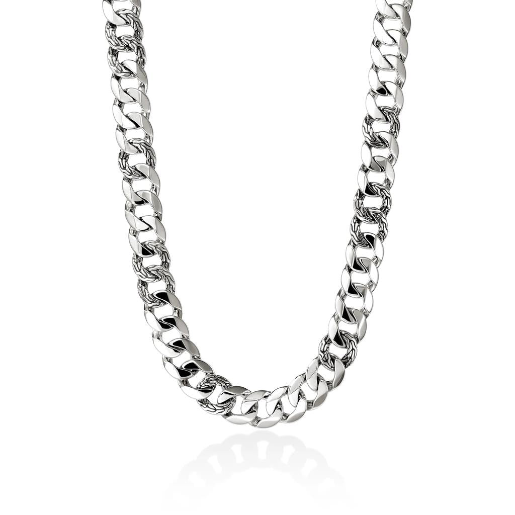 John Hardy Sterling Silver Curb Chain Necklace
