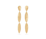 Marco Bicego 18k Yellow Gold Twist Petal Double Drop Earrings